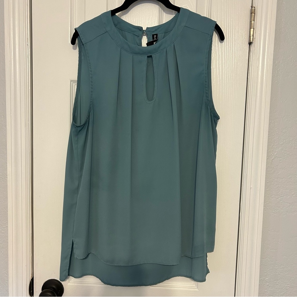 Teal Sleeveless Blouse